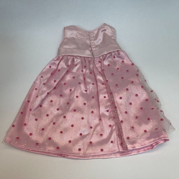 OG Dolls Battat Pink Doll Dress Sleeveless Polkadots - Picture 4 of 7